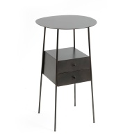 Столик Прикроватный из металла Osasun единый размер серый AM.PM  фото, kupilegko.ru